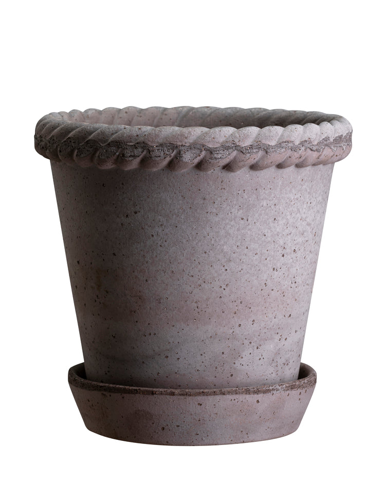Emilia krukke, raw grey